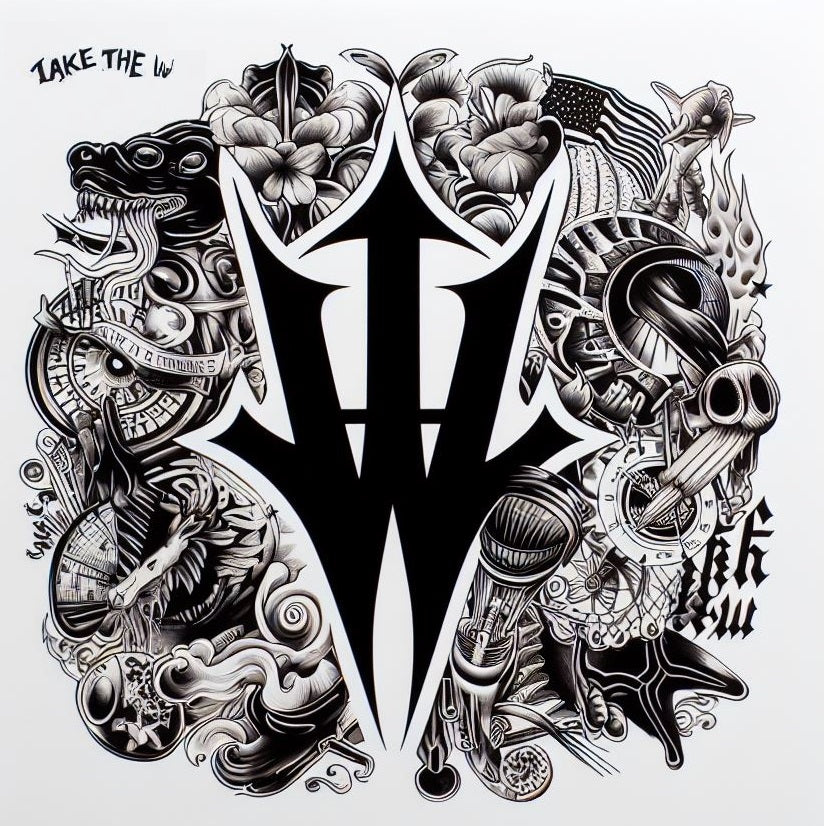 Tattoo Temporary Take The W Dragon 3x3