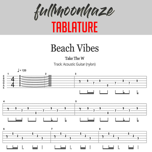Tabs (Guitar,Bass,Drum) - fullmoonhaze (Digital PDF's) - All songs on album included